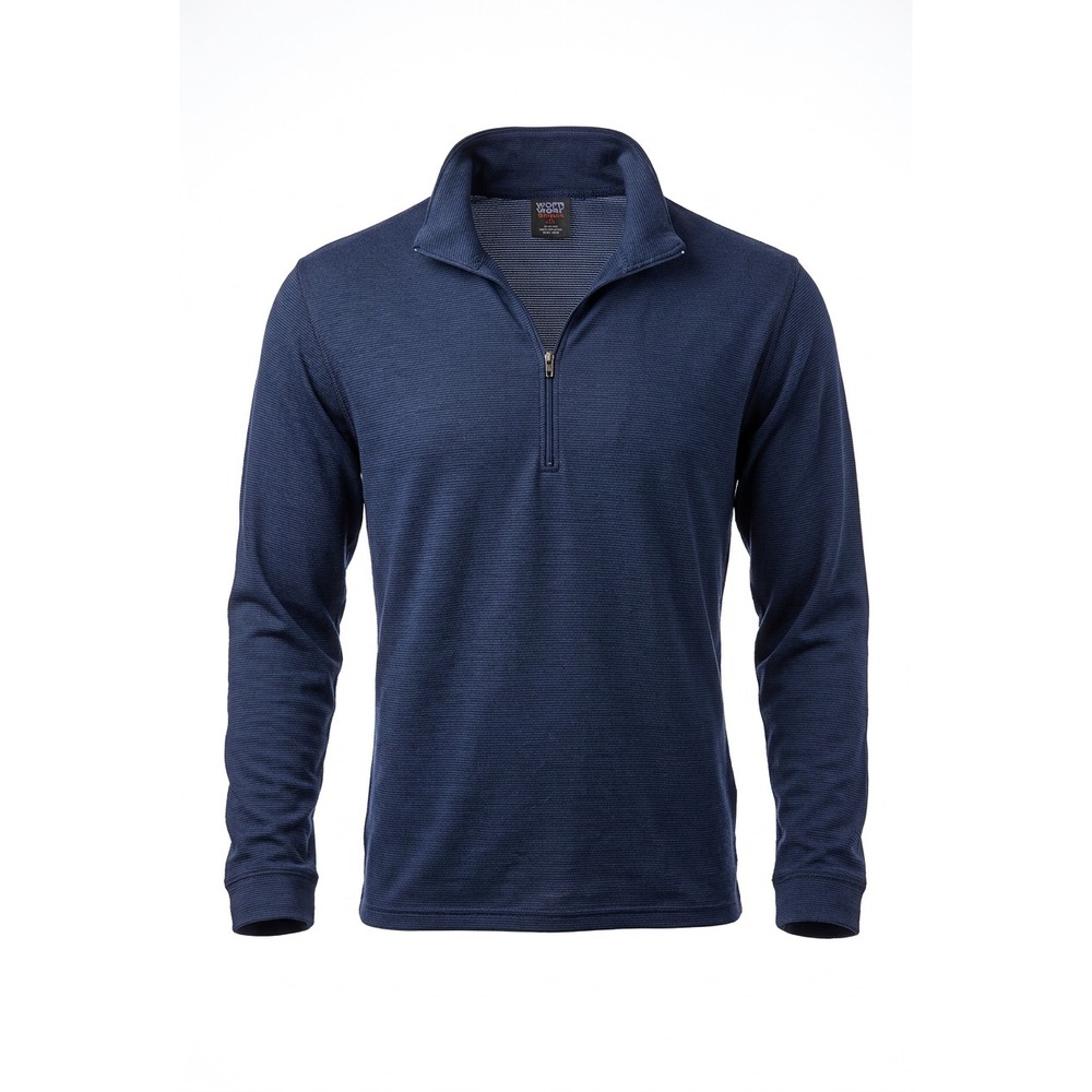 Patagonia Capilene 1/4 Zip Base Layer Shirt M USA Waffle Knit Navy Outdoor